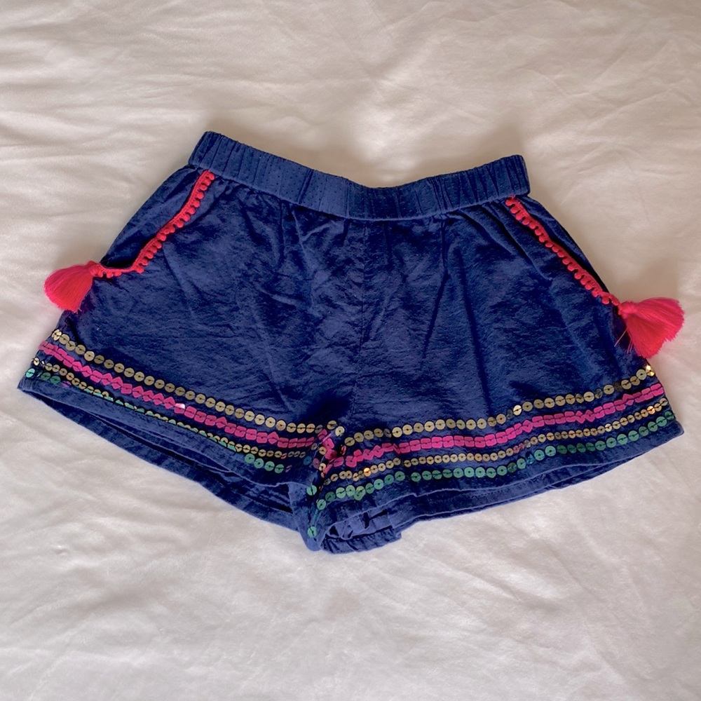 Mini Boden girls size 6y sequin shorts